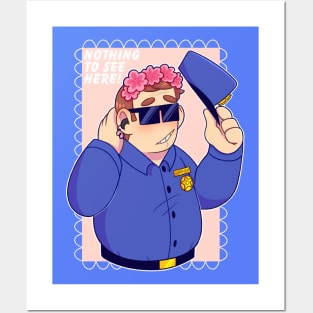 Officer Buttbaby Posters and Art